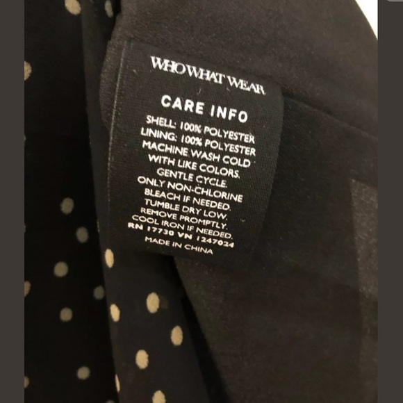 NWT Who What Wear Target Polka Dot Dress Sz XS - Picture 5 of 16